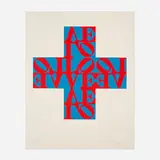 Robert Indiana, Love Cross, 1968, screenprint in colors