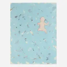 Thomas Lawson, Baby, 1979, acrylic and oil stick on paper