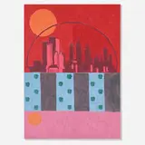 Tyson Reeder, Untitled, 2017, acrylic and collage on canvas