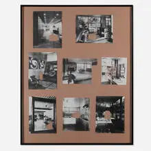 Sam Durant, 8 Destroyed Collages, 1997, photocopy collage and colored pencil on paper
