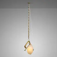 Lindsey Adelman, Clamp light, 2016, hand-blown glass, patinated steel
