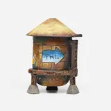 Roberto Lugo, Water Tower Coffee Pour Over, 2022, glazed ceramic