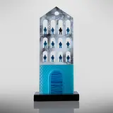 Olga Turetska, Occupation, 2022, kiln-formed glass, labradorite