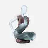 Igor Matsiyevskyy, Bather, 2015, blown glass, electroplating, labradorite