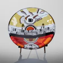 Liudmyla Lytvyn, Untitled from the Signs of Sun series, 2020, kiln-formed glass