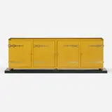 Tommi Parzinger, Cabinet, c. 1955, lacquered wood, brass