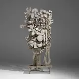 Don Drumm, Monumental fountain, c. 1975, cast aluminum, rubber tubing, copper