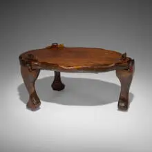 Georges Charpentier, Coffee table, c. 1970, pine, oak