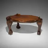 Georges Charpentier, Coffee table, c. 1970, pine, oak