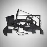 Robert Jacobsen, Untitled (Wall Sculpture), c. 1980, painted steel