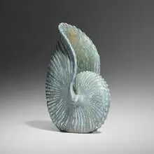 Gunnar Nylund, Nautilus shell, c. 1948, glazed earthenware