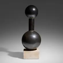 Tim Orr, Untitled (Sculpture), c. 1970, glazed earthenware, sandstone