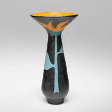Gilbert Valentin, Monumental vase, c. 1950, glazed earthenware