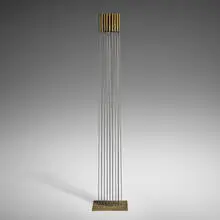 Sounding Sculpture (B1361) by Val Bertoia, beryllium copper, brass, sold Aug 2025