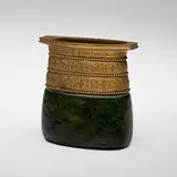 Gustav Gurschner, Vase, patinated bronze