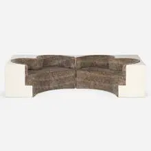 Archizoom Associati, Safari sofa, 1967, lacquered fiberglass, upholstery