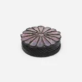 Pill box by Line Vautrin, Talosel resin, glass, sold Aug 2025
