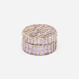 Pill box by Line Vautrin, Talosel resin, glass, sold Aug 2025