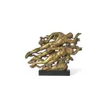 Guy-Charles Revol, 'The Swimmers' - a bronze figural relief, bronze