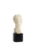Phoebe Stabler, limited edition biscuit porcelain study of a stylised female head, biscuit porcelain