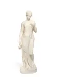 Bertel Thorvaldsen, late 19th century Italian carved alabaster figure of Hebe, alabaster