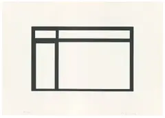 Blinky Palermo, Fenster, 1970, Serigrafie auf Offsetkarton