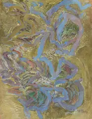 Hann Trier, Loreley“ („Lorelei“), 1968, Eitempera auf Leinwand