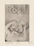 Otto Dix, Lili, die Königin der Luft, 1922, Kaltnadel auf chamoisfarbenem Papier