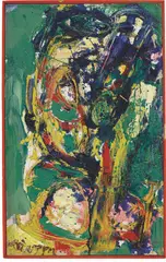 Helmut Sturm, Figuration, Um 1961, Öl auf Hartfaser