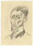 Otto Dix, Männliches Bildnis, Um 1922, Bleistift auf Papier