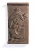 Ernst Barlach, Der Blinde und der Lahme, 1919, Stucco-Relief, rotbraun getönt