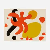Alexander Calder, Les étoiles, c. 1970, lithograph in colors on Arches