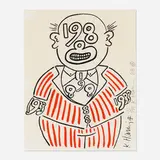 Keith Haring, 1988 Man, 1988, screenprint in colors