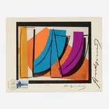 Andy Warhol, UN Stamp, 1979, offset lithograph in colors on BFK Rives