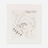 Keith Haring, Untitled IX (from The Valley series), 1989, etching on Twinrocker handmade