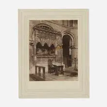 Frederick H. Evans, St. Bartholomew-the-Great Church, Tomb of Prior Rahere, c. 1895, platinum print