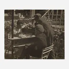 Alexander Rodchenko, Central Park of Culture and Leisure - Chess, 1932, vintage bromoil gelatin silver print