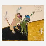 Jon Pylypchuk, Untitled (For Hollynims (Winkle)), mixed media collage on canvas