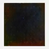 Composition with Red and Blue by Eugenia Sumiye Okoshi, oil on canvas, offered Nov 2023