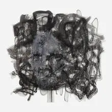 Jim Shaw, Untitled (Monster Face #12), 2004, acrylic, ink and oil crayon on paper