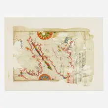 Glenn Kaino, Knowledge Transfer 932.123b, 2011, inkjet transfer on paper