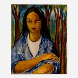 Untitled by Víctor Manuel García Valdés, oil on canvas, offered Oct 2023