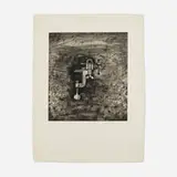 Jim Dine, The New French Tools 1 - Wise (from the New French Tools series), 1984, etching, aquatint and electric tools on Japon nacré