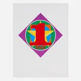 The Diamond One by Robert Indiana, 1983, screenprint in colors, offered Sep 2023