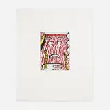 Roy Lichtenstein, Head with Braids, 1980, soft-ground etching, aquatint and engraving in colors on mould-made Lana
