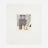 Roy Lichtenstein, Figure with Teepee, 1980, soft-ground etching and engraving in colors on mould-made Lana