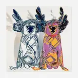 Andy Warhol, Kachina Dolls (from the Cowboys and Indians series), 1986, screenprint in colors