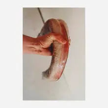 Christine Borland, Girl Grasping Eel, 1997, C-print
