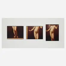 Antiveduto Grammatica, Allegory of Virtuous Love (from Pictures of Paintings) by Richard Misrach, 2002, C-print triptych, offered Aug 2023