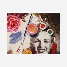 Audrey Flack, Marilyn, 1980, acrylic on C-print